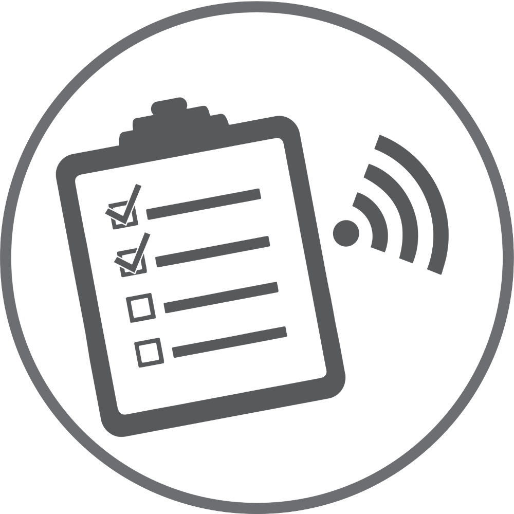 Checklist and WiFi signal icon
