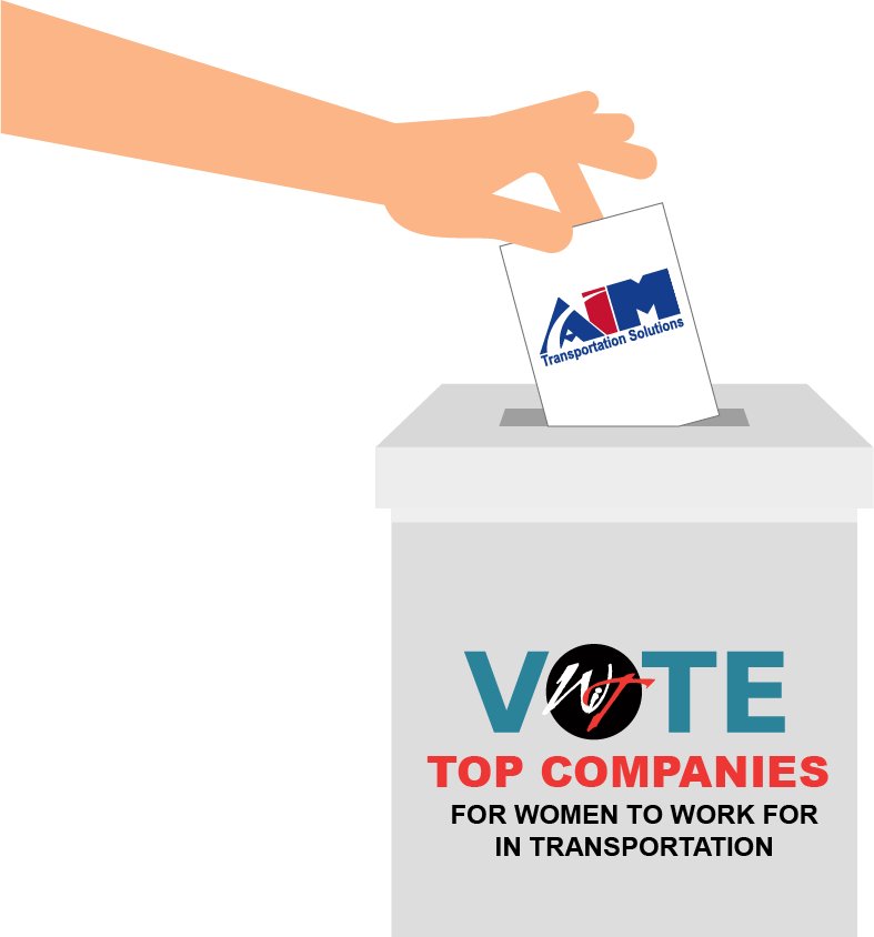 Illustration showing someone voting for Aim